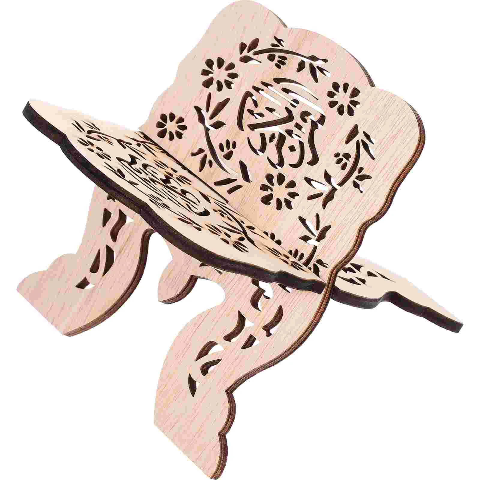 Book Shelf Confucian Classic Stand Bookshelves School Reading Holder Elegant Wooden Bible Bookshelf Laptop