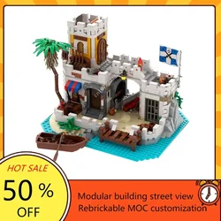 1129PCS Customized MOC Pirate Barracuda Bay Lagoon Lockup Model Building Blocks Technology Bricks DIY Assembly Kids Toys Gifts