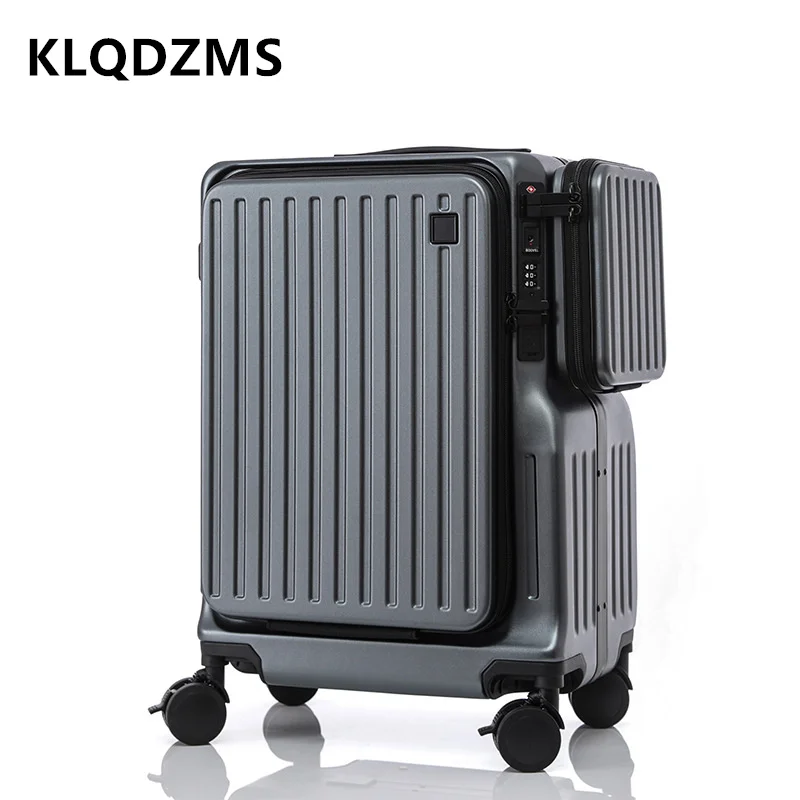 KLQDZMS borsa da viaggio per bagagli apertura anteriore custodia per Laptop custodia per Trolley multifunzionale in ABS valigia con cerniera da 20