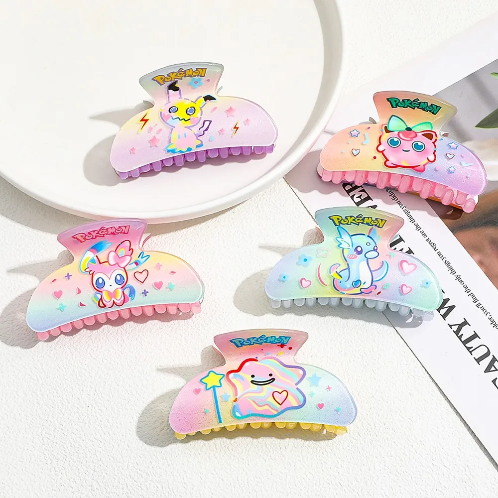 1 قطعة/5 قطعة سلسلة البوكيمون مشبك شعر كليب إكسسوارات الشعر الزخرفية دبابيس الشعر اليومية العملية الملونة لطيف الحلو إكسسوارات الشعر