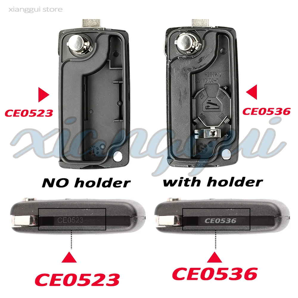 Upgrade Modify Car Key Housing Key Case Shell for Citroen C2 C4 C5 C6 C8 Berlingo Xsara Picasso for Peugeot 206 408 306 407 807 view 2