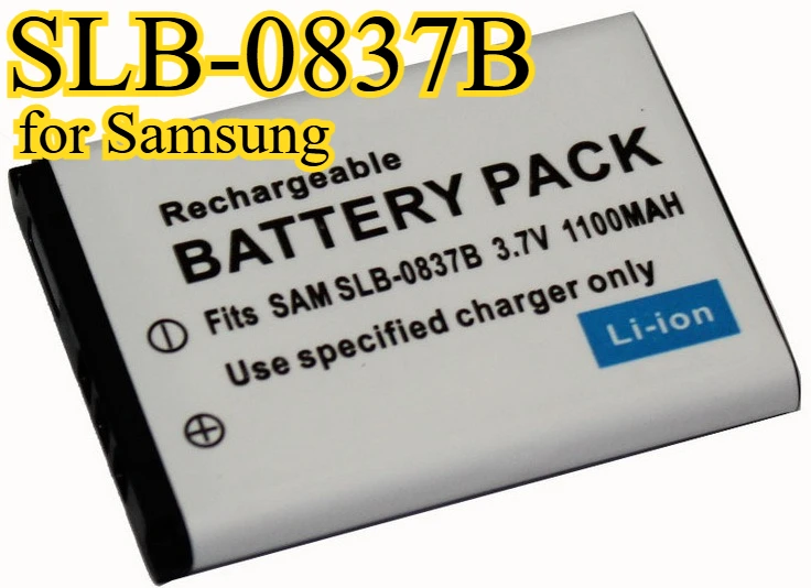 

1100mAh SLB-0837B Is Suitable for Samsung SLB-0837B SLB0837B Digital Camera Lithium Battery