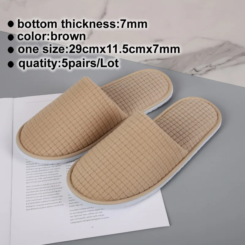 Free Shipping High End Good Quality Mixed Color Beauty Salon Hotel Party Homestay 7mm Sole Thickness EVA Polar Fleece Slippers