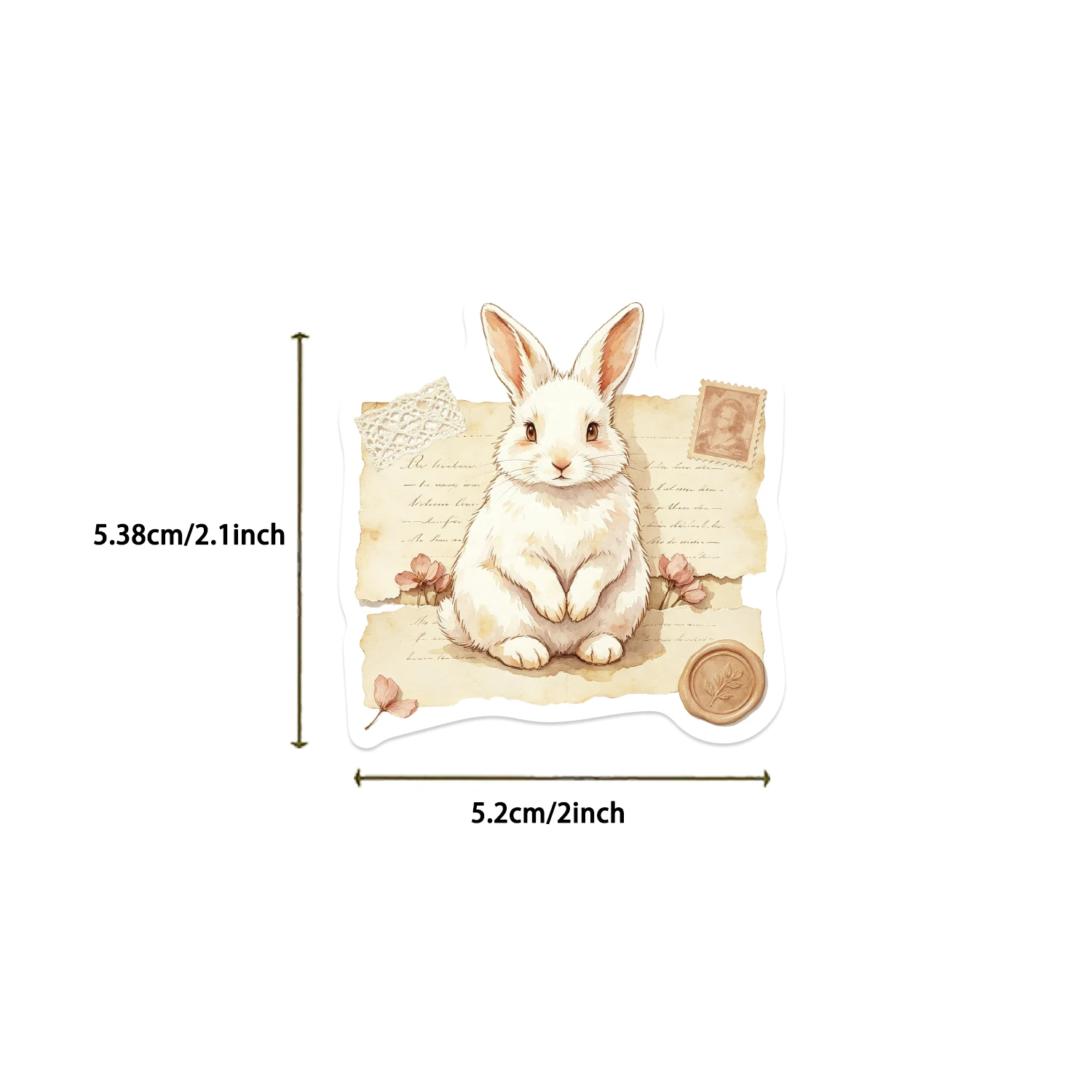 50pcs Retro Animals Stickers Durable Features Cartoon Style Diverse Design Decorate Tablet Computer