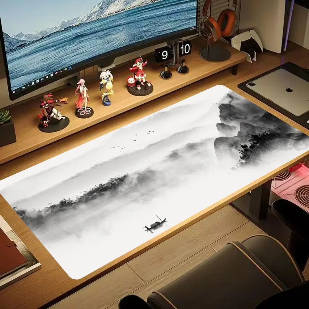 

Landscape Painting Mouse Pad 90x40CM non-slip Gaming Mousepad Gamer E-Sports Mouse Mat Game Mechanical Keyboard XXL Desk Mat