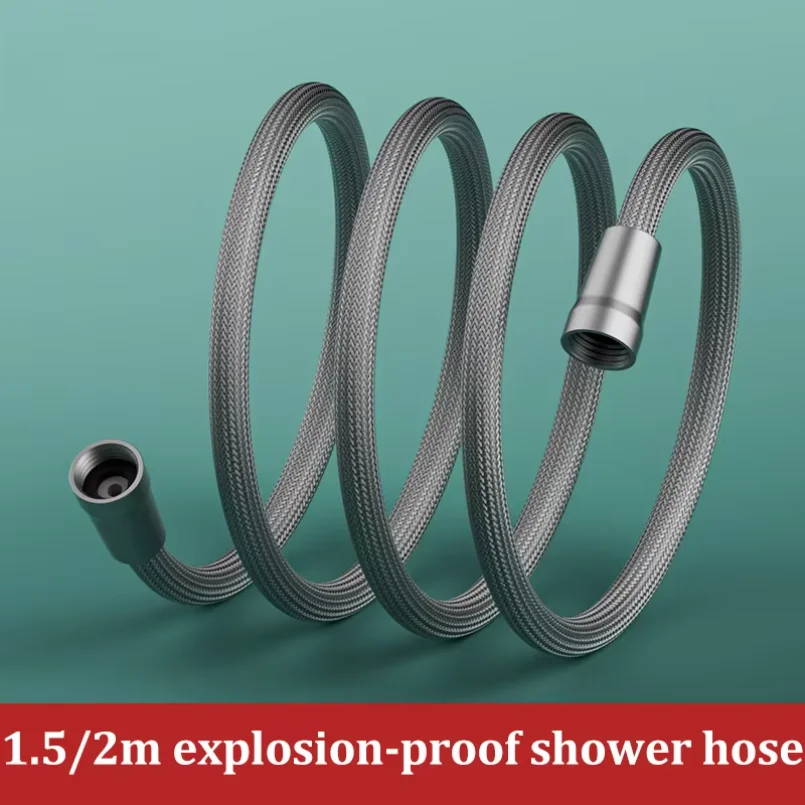 Nylon Rope Braided Shower Pipe 4 Points Universal Water Pipe Hot And Cold Shower Head Explosion-proof Connecting Pipe