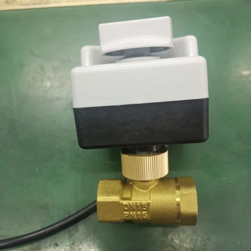 

A20F-Air Conditioning Electric Actuator Ball Valve AC220V DN15 Three-Way Electric Ball Valve Three-Wire Two-Control