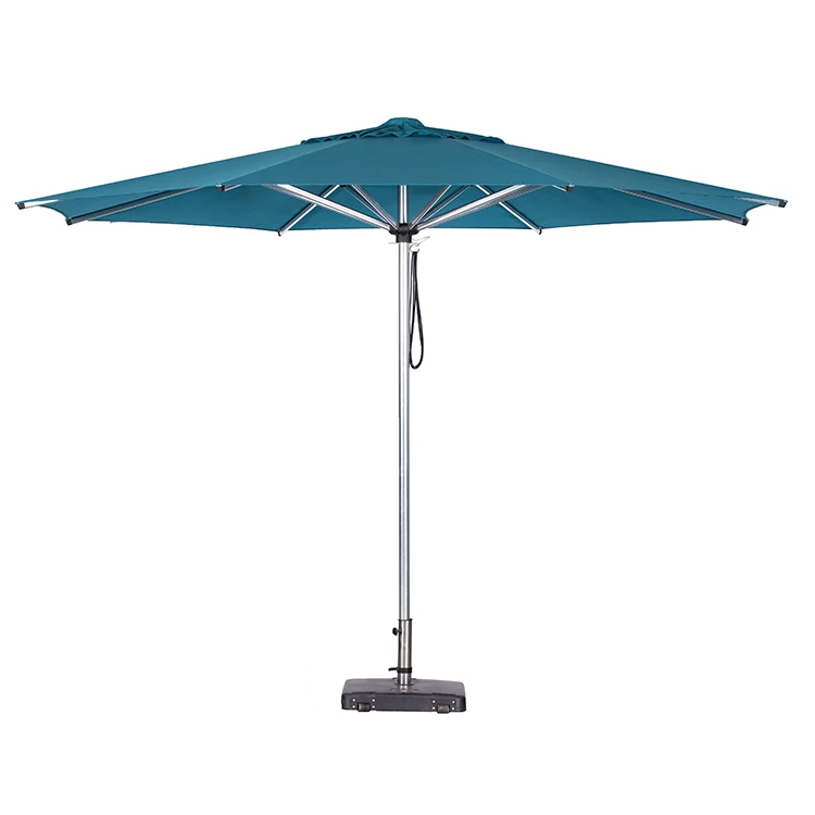 Garden Outdoor Restaurant Parasol Custom Commercial Aluminum Resort  Design Sun Advertising Beach Beer Patio Umbrella