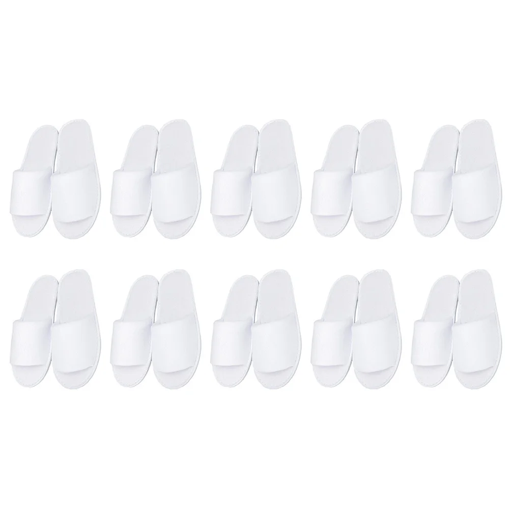 

10 Pairs Disposable Slippers Thickened Comfortable Non-Slip Travel Hotel Indoor One-Time Slipper For Guest Home Adult Skidproof