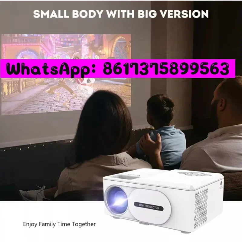 2024 Smallest 800x480p Resolution LCD Multi-media Mini Pocket Home Theater Gift Projector