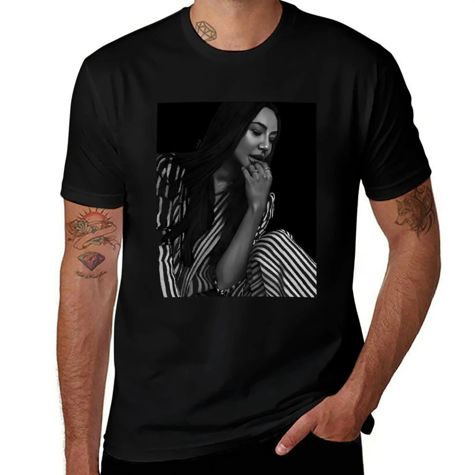 

Naya Rivera T-Shirt printed t shirts for man black cotton t-shirt plain for man package T-Shirt