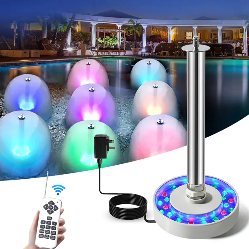 

Красочные ABS IP68 Водонепроницаемые RGB светодиодные подземные лампы для пруда AC12V Светодиодные фонари для фонтана