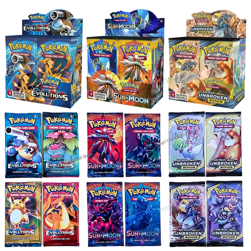 Set de Cartas Pokémon, 16 Paquetes Aleatorios, 160 Piezas, MEGA EVOLUTI, Evoluciones Scarlet Violet 151, Cartas de Batalla de Mesa, Cartas en Inglés, Regalos