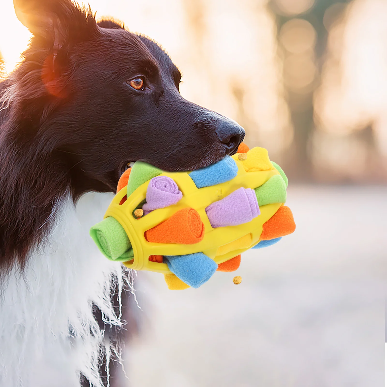 

Snuffle Ball For Dogs Dog Treat Dispensing Puzzle Feeder Interactive For Mental Stimulation Training Food Reward Dog