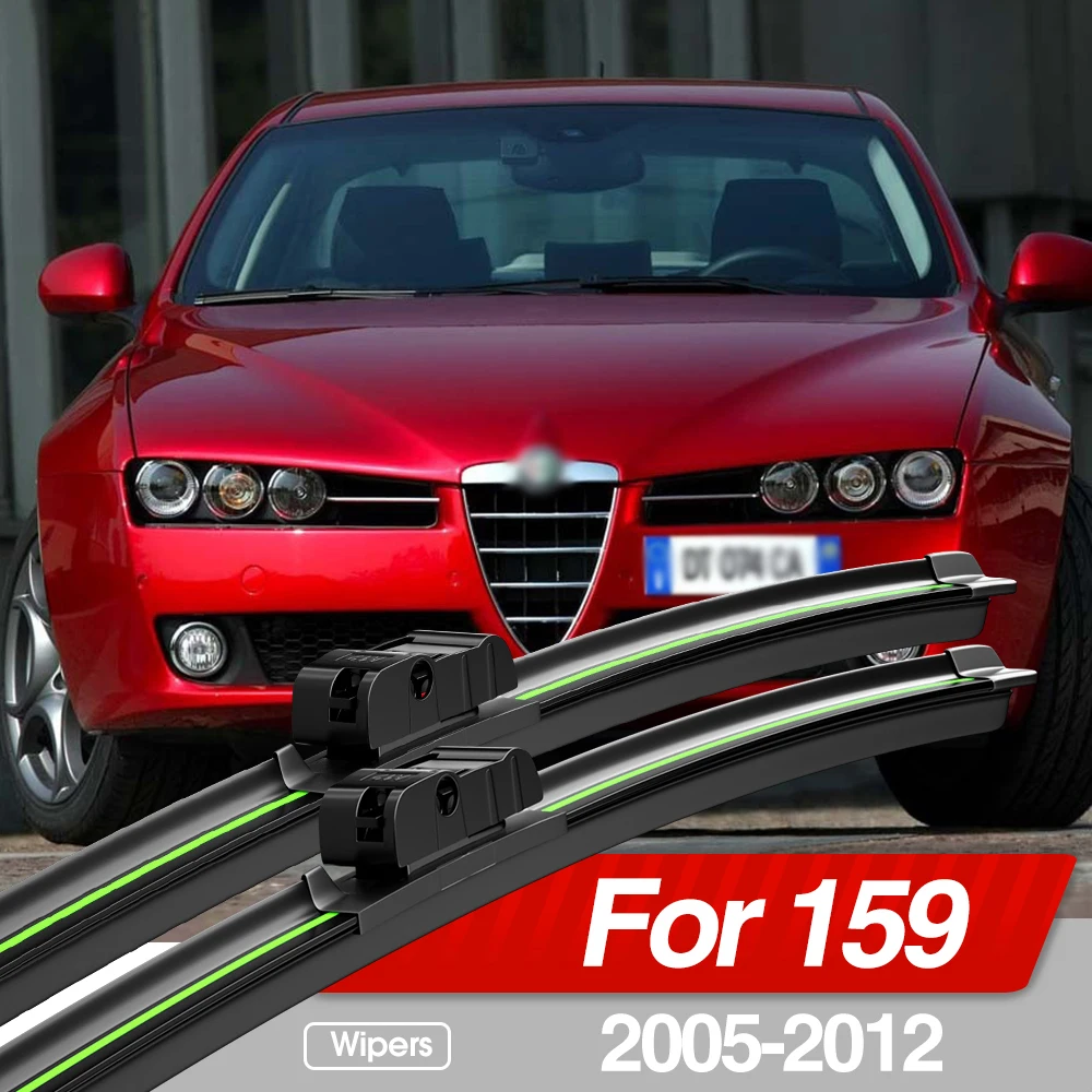 Für Alfa Romeo 159 2005-2012 Frontscheibenwischerblätter 2 Stück Windschutzscheiben-Fensterzubehör 2006 2007 2008 2009 2010 2011