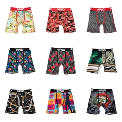 1Pcs Sexy Men Underwear Boxers Men's Panties Lingerie Breathable Printed Male Underpants Plus Size Man Boxer Briefs Mens Trunks