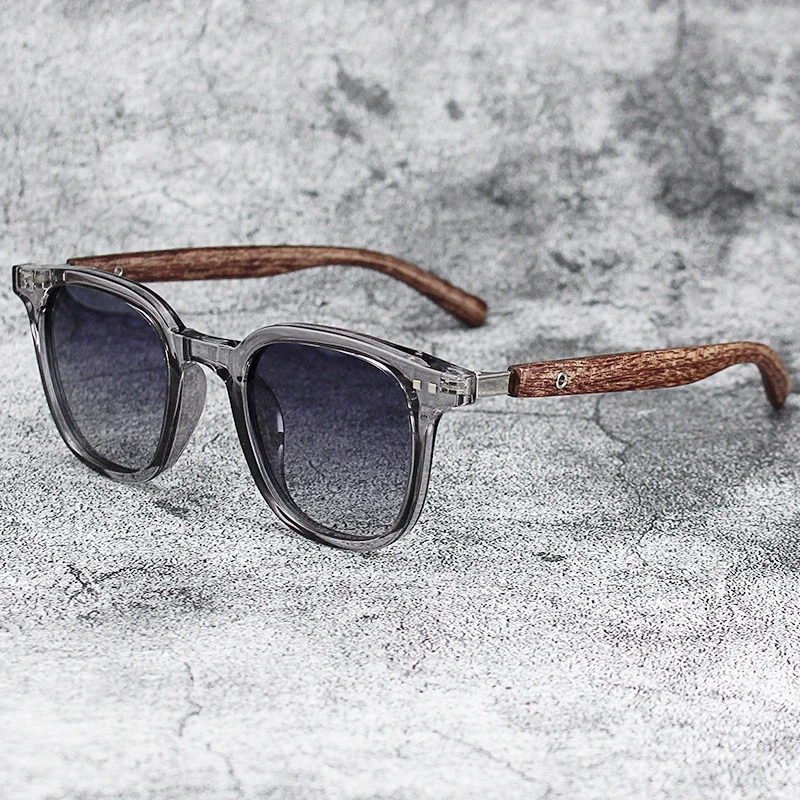 New Arrival Men Vintage Wooden Frame Sunglasses Classic Brand Sun Glasses Coating Lens Driving Eyewear for Men/women