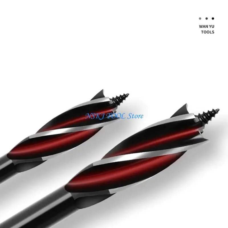 L8RC 6PCS 목공 드릴 비트, 오거 드릴 비트, 4 개의 모서리, 4flute, 12/14/16/18/20/22mm