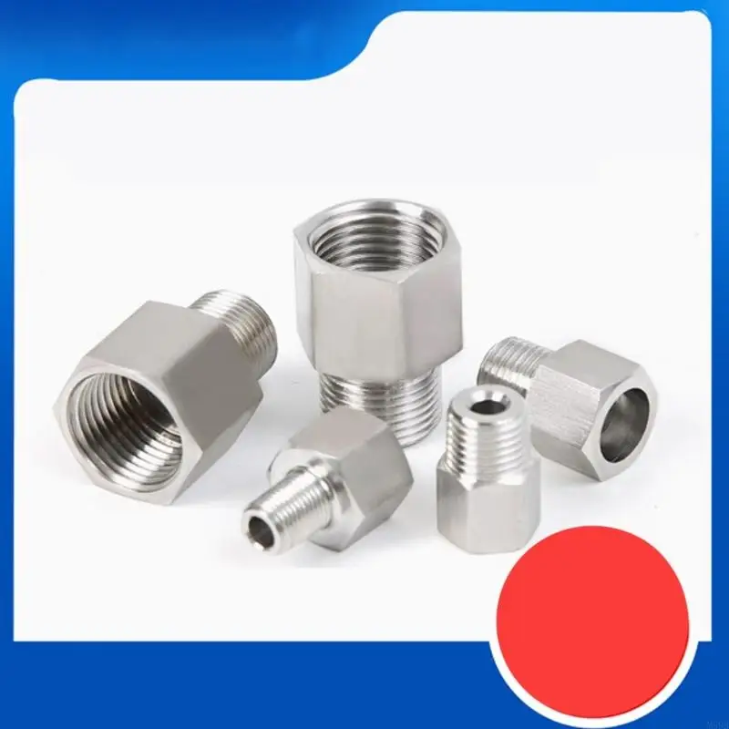 2pcs alto padrão alto padrão aço inoxidável NPT G1/8 interno a fio externo para vários sistemas tubulação M89B