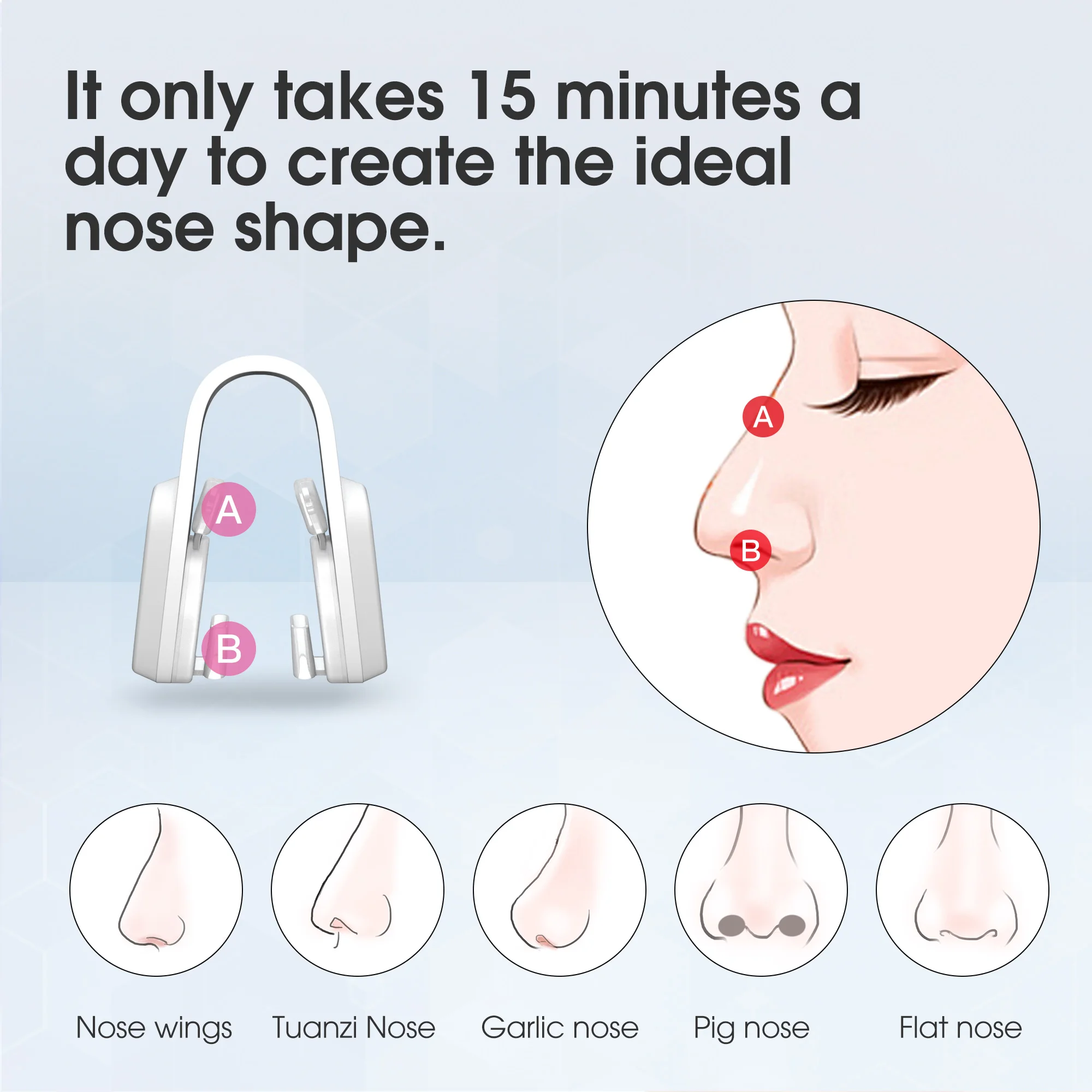 Limited Time Custom Logo ABS Electric Nose Shaper Eco-Friendly Safe for Daily Use Offers Nose Reshape Beauty Personal Care
