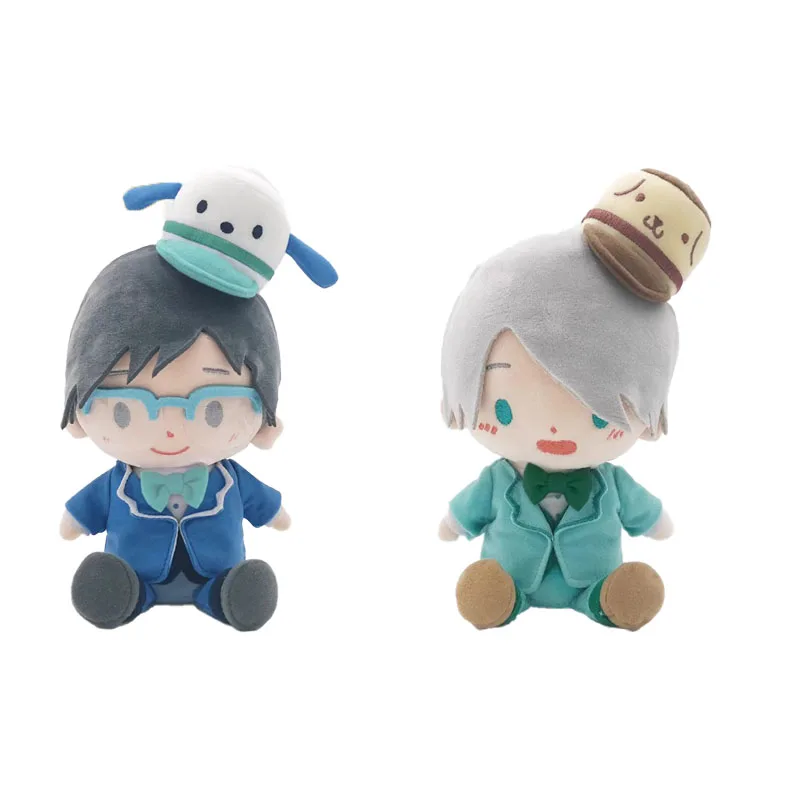 

Original Genuine Kthings Victor Nikiforov Katsuki Yuri 20CM Cartoon Anime Figure Plush Toys Super Cute Birthday Gift