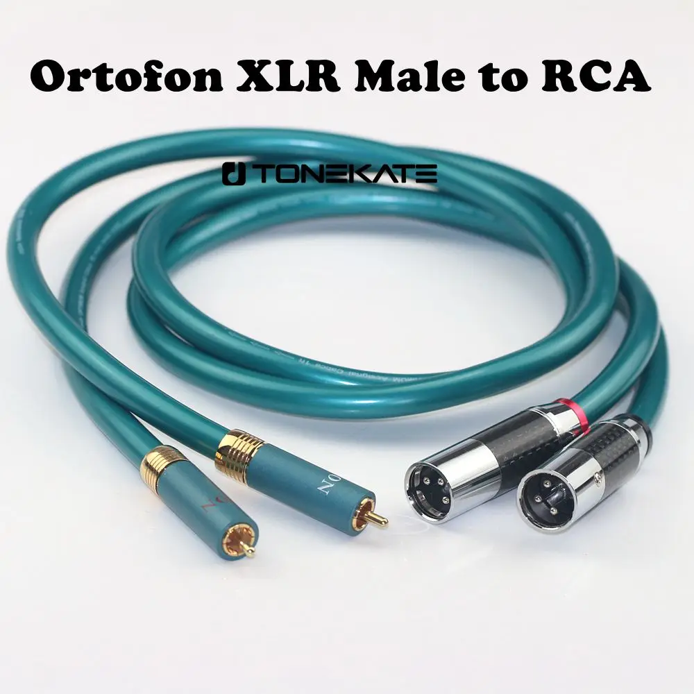 

Denmark ortfon 8N OCC fever level audio signal line XLR male and female to RCA HIFI audio RCA double lotus line