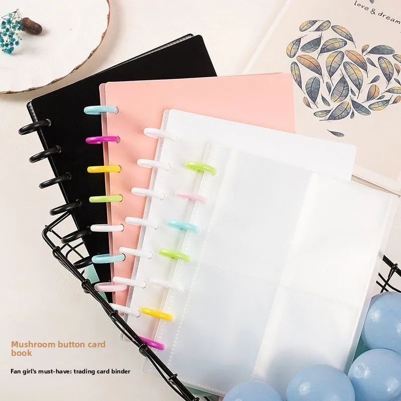 A5 Kpop Photocard Holder BindingPhoto Cards Holder in Polaroid Album Book 3 Inches Heart Photo Card School Stationery Binder