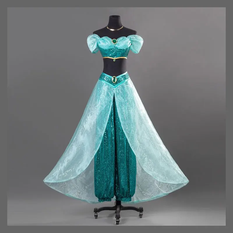 Cosplay Costumes, Adult Performance Costumes, Christmas Ladies' Birthday Parties, Carnival Jasmine Princess Dresses view 3