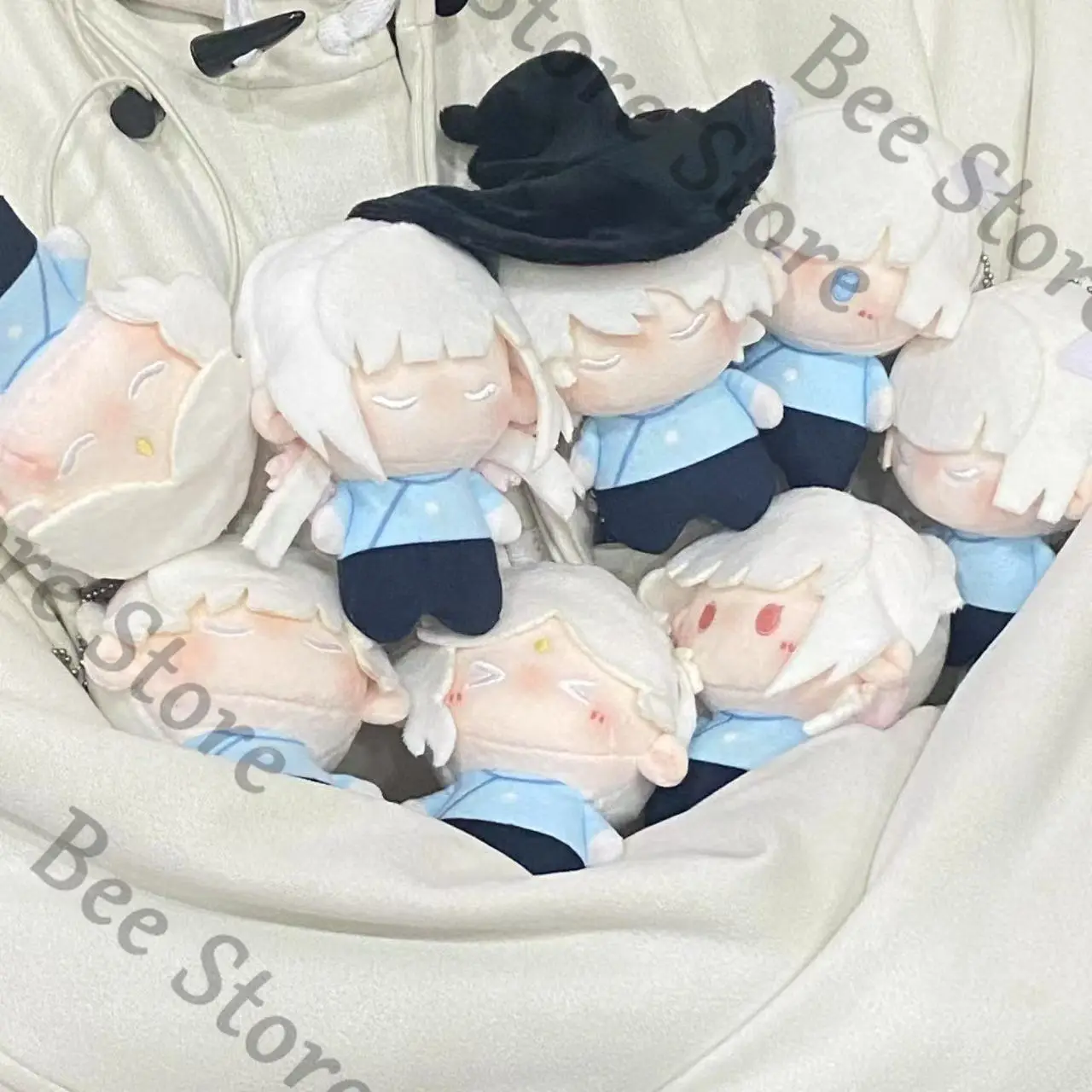 

official Genuine Sky: Children of the Light Naked Doll 10cm owl cherry blossom block's letter cotton doll High appearance level