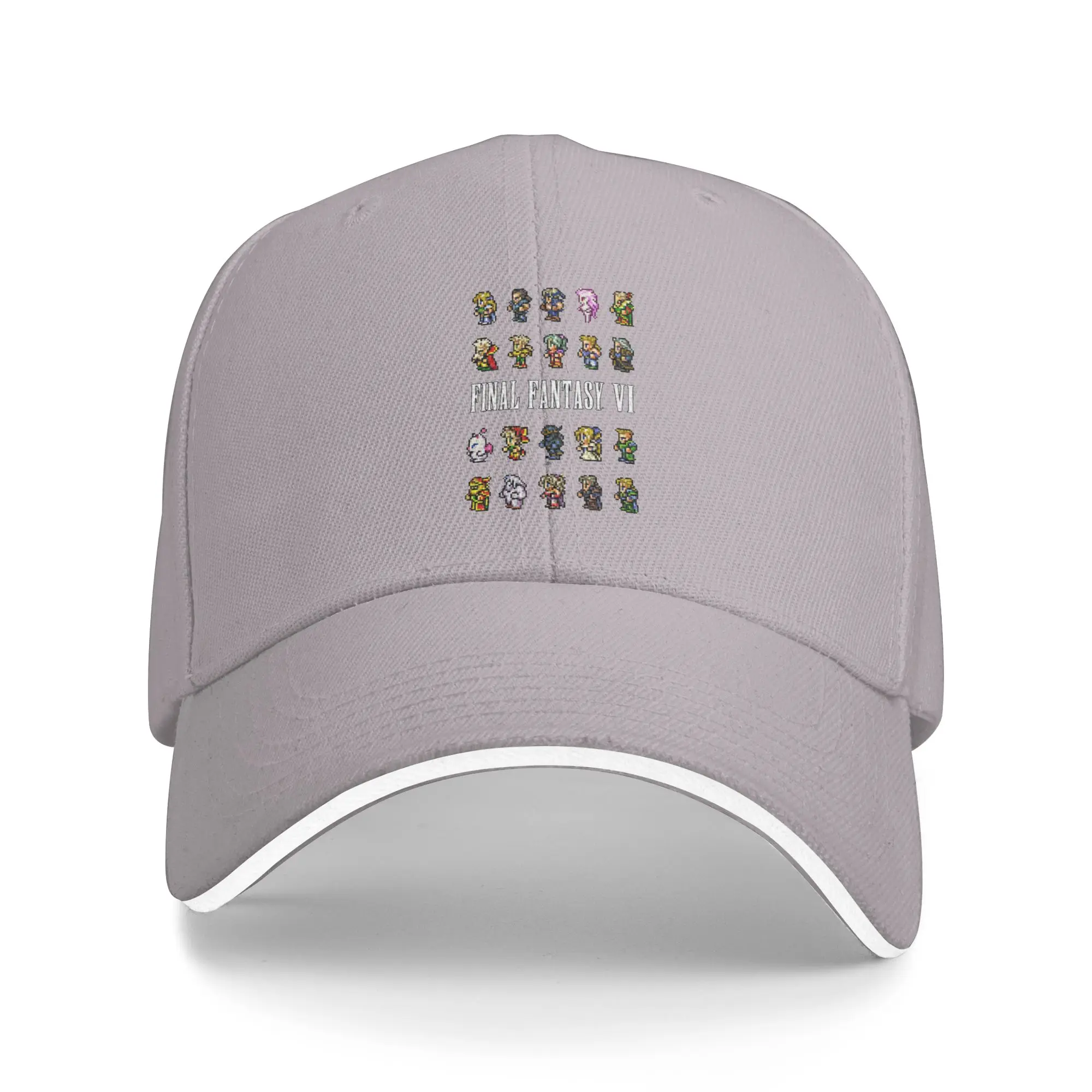 Hot Sale Final Fantasy VI - Sprite Characters Baseball Cap  Streetwear Sun Visor  Beach Vacation Sun Visor