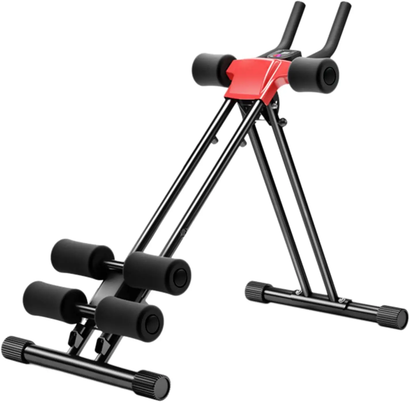 

Flybird Ab Trainer Machine - 5-Height Adjustable, 150kg Capacity, Foldable with LCD Monitor for Home Core Workouts