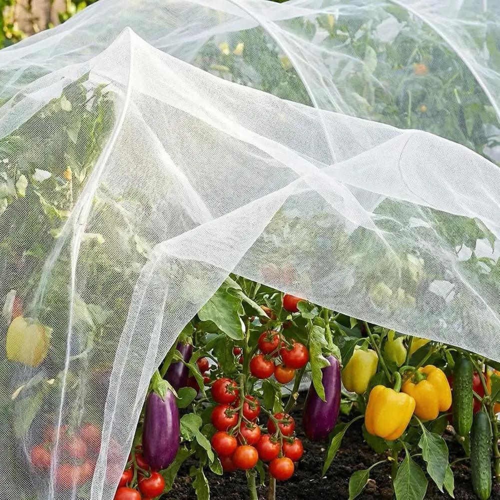 Easy Watering Plant Cover 10ft Fine Mesh Barrier Netting Garden Row Cover Plant Protection Fine Bird Pest Netting for Raised