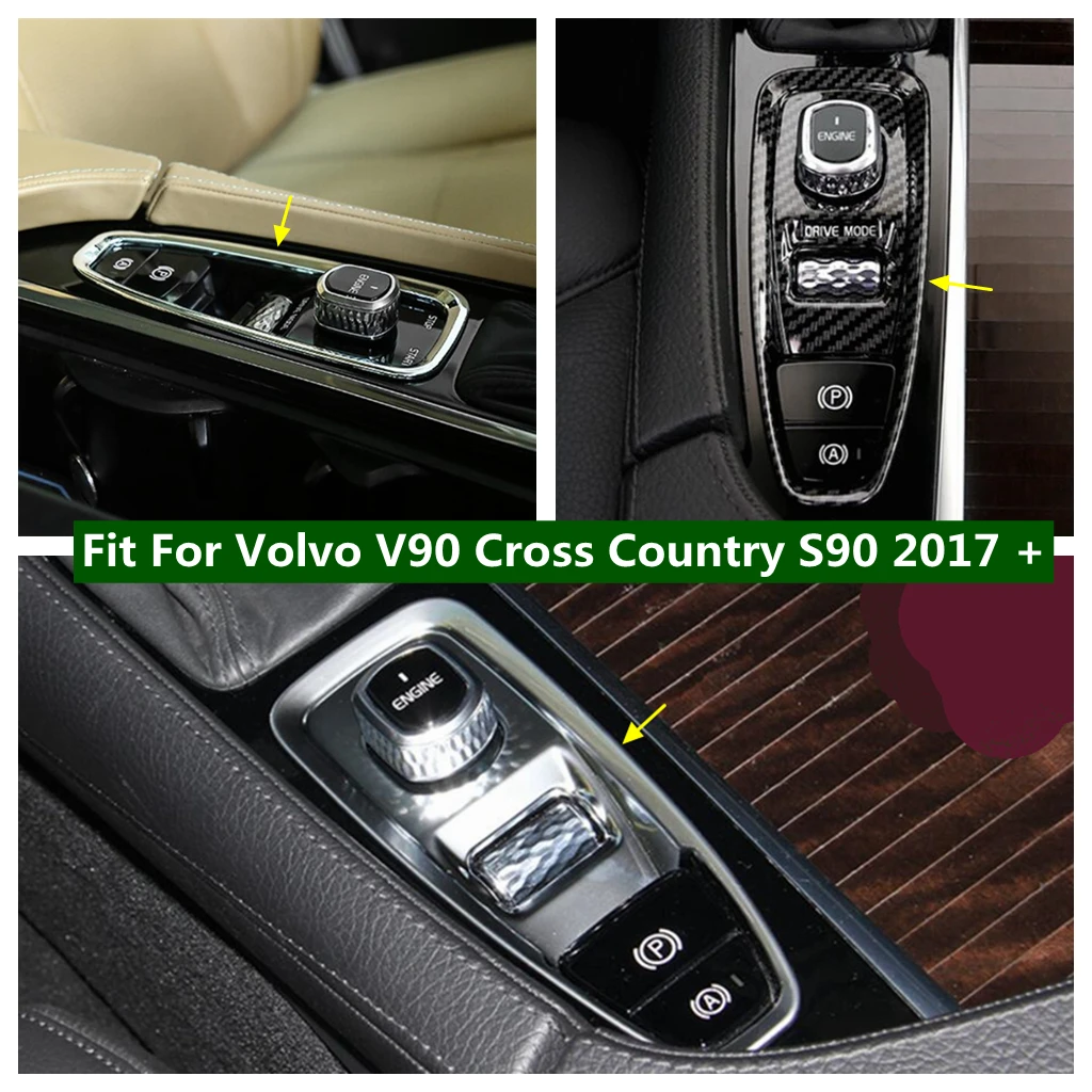 

Park Handbrake Hand Brake Stalls Gear Shift Decoration Panel Cover Trim For Volvo V90 Cross Country S90 2017 - 2019 Accessories