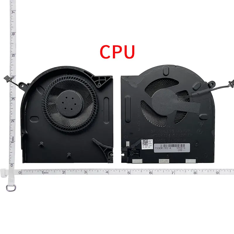 CNV63 H5TYJ New Laptop CPU GPU Cooling Fan for DELL M17 R3 R4 M17R4 FM7J FM7H CN-0CNV63 0H5TYJ Cooler Radiator