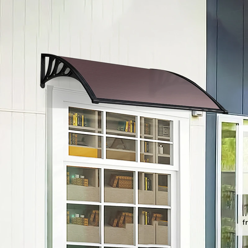 Outdoor Polycarbonate Window Door Awnings Canopy Awning Silent Window Sill Sun Protection Eaves Canopy Modern Patio Pergola