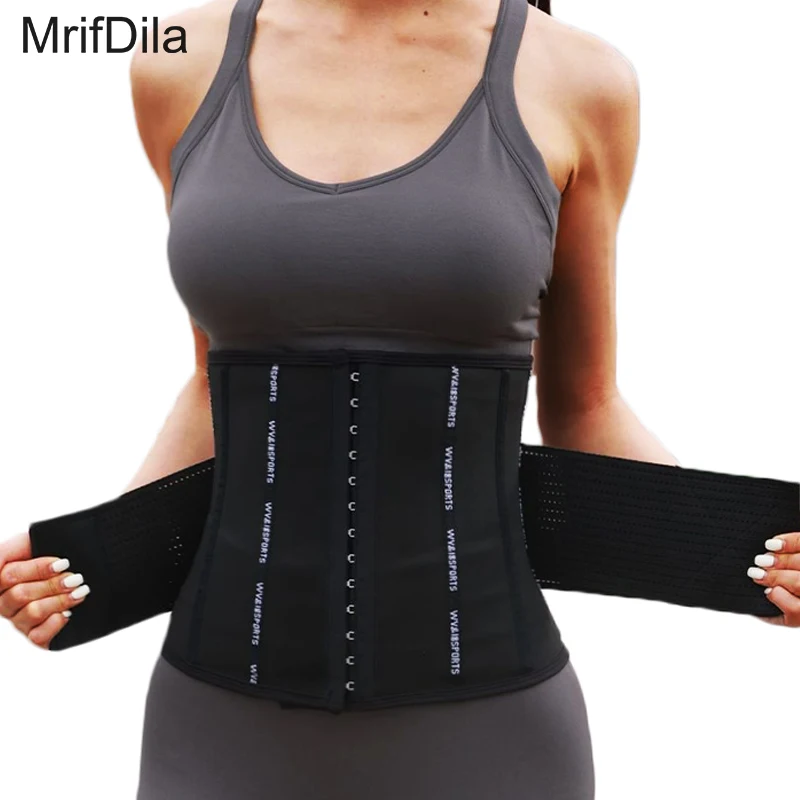 

MrifDila Adjustable Sauna Belt Women's Double Pressurization Lower Belly Waist Trainer Tummy Control Low Back and Lumbar Support