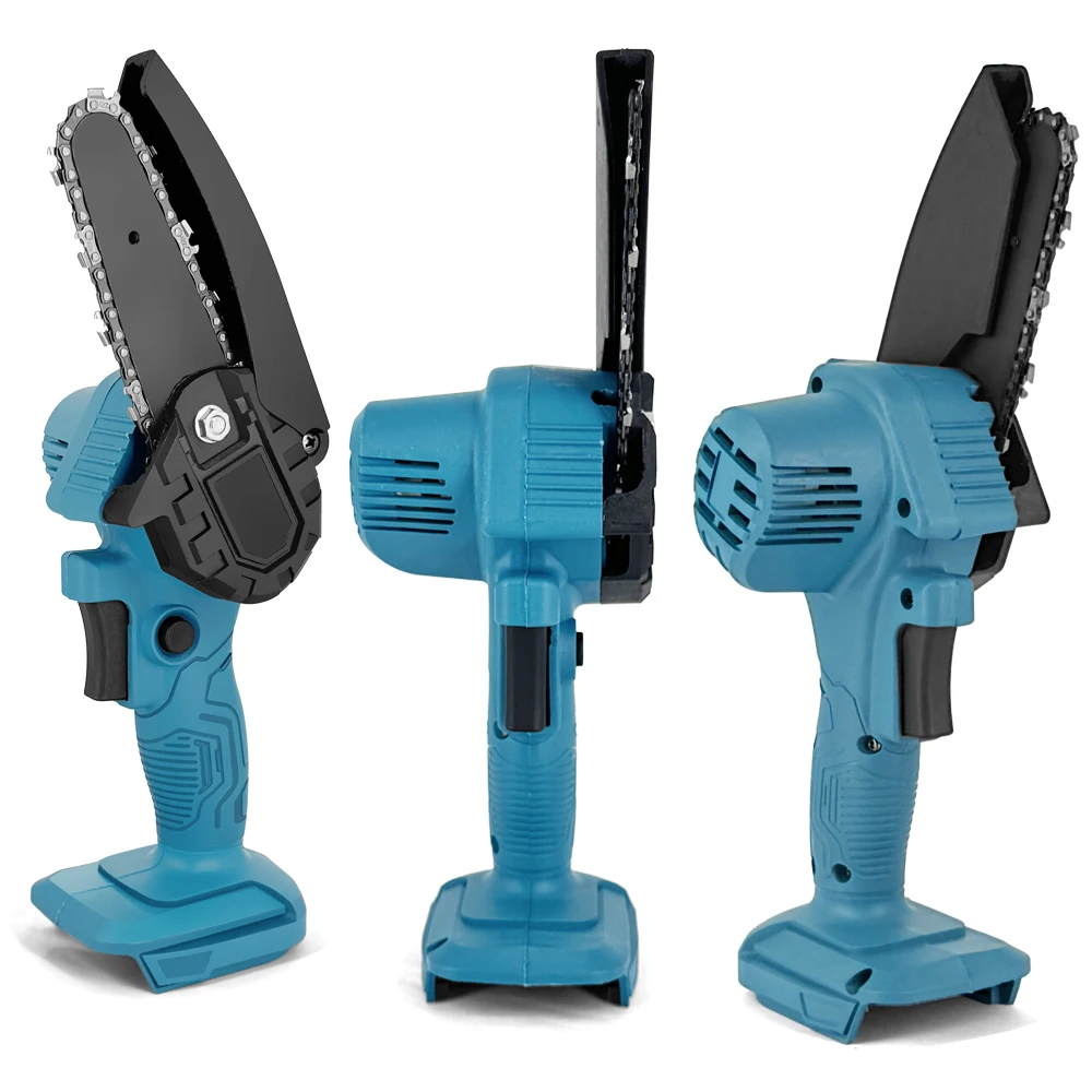 4/6 Zoll Akku-Kettensäge Hand-Astschnitt-Kettensäge Holzbearbeitung Schneiden Elektrowerkzeuge für Makita 18 V Akku Tragbare elektrische Säge
