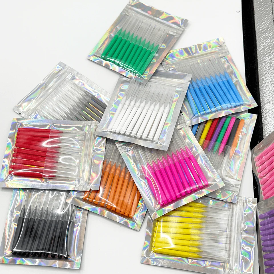 10 Piezas Cepillos Interdentales Cepillo Dental para Limpieza entre Dientes, Herramientas de Limpieza Dental para Ortodoncia, Micro Cepillos Suaves 2