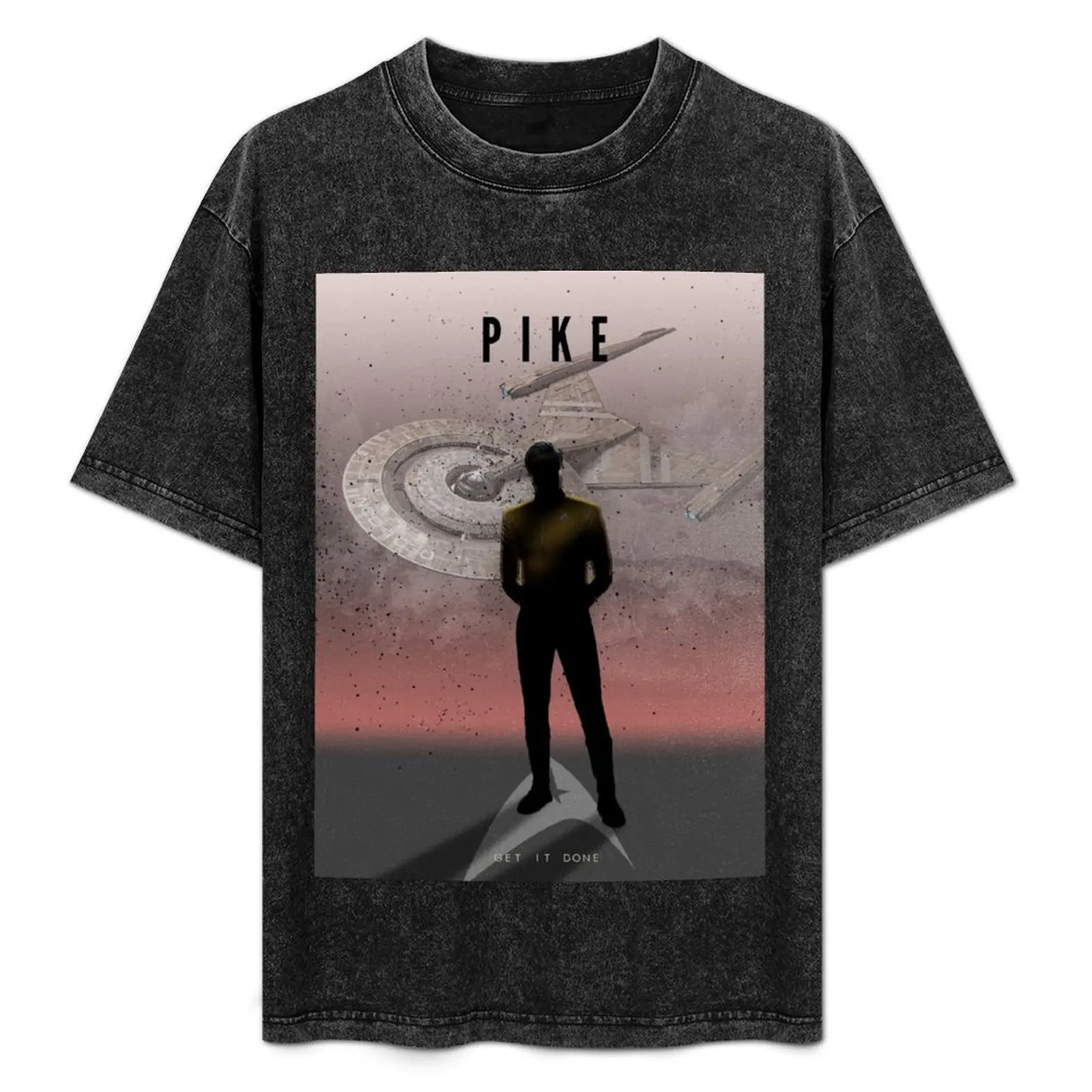 

Star Trek Captains - Pike T-Shirt Anti-Fade Casual Tee Shirt