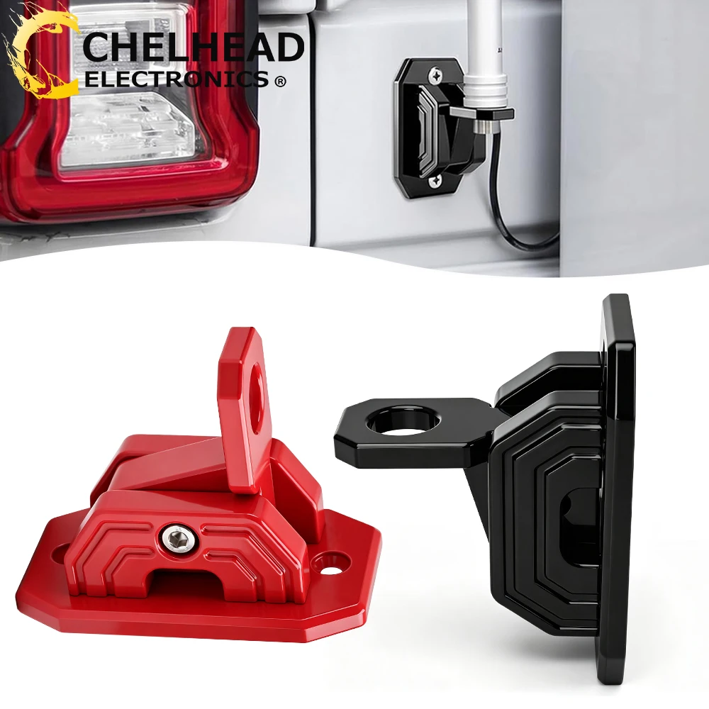 No-Drill Flag Whip Lights Holder CB Antenna Mounting Bracket Heavy Duty Kit for Universal Cars 4x4 Offroad Pickup Truck