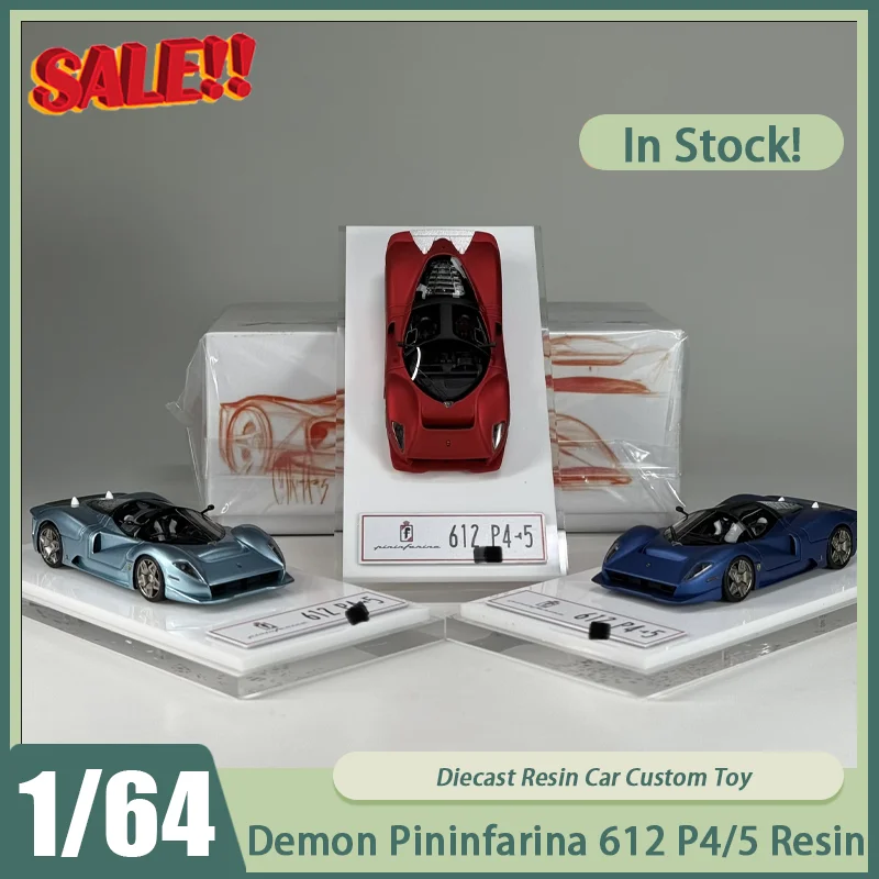 

Новинка в наличии: Коллекционная модель Demon 1:64 Pininfarina 612 P4/5 из смолы, литая под давлением, для детей, на Рождество