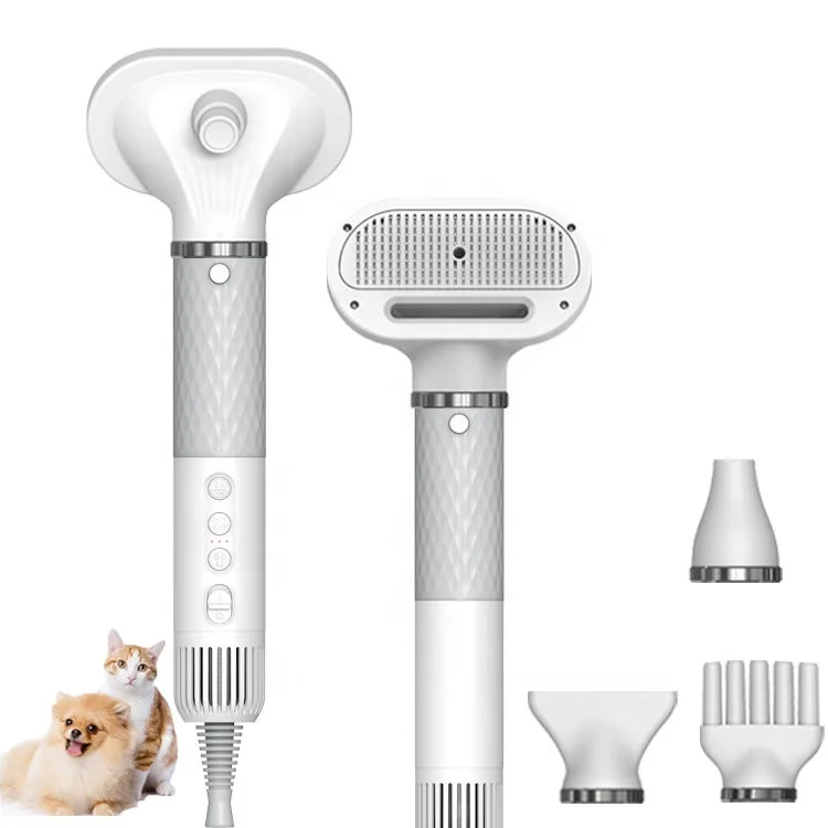 

Multifunctional 4 in 1 Professional Pet Grooming Less Noise Styling Hair Brush Pet Hair Dryer