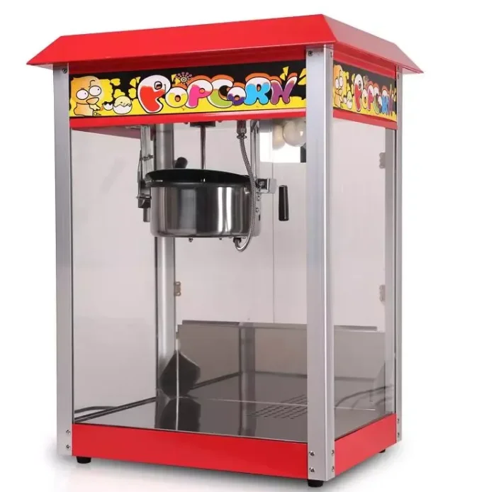 

Fully Automatic Luxu ry Popcorn Machine Snack Food Popcorn Maker Machine Stainless Steel