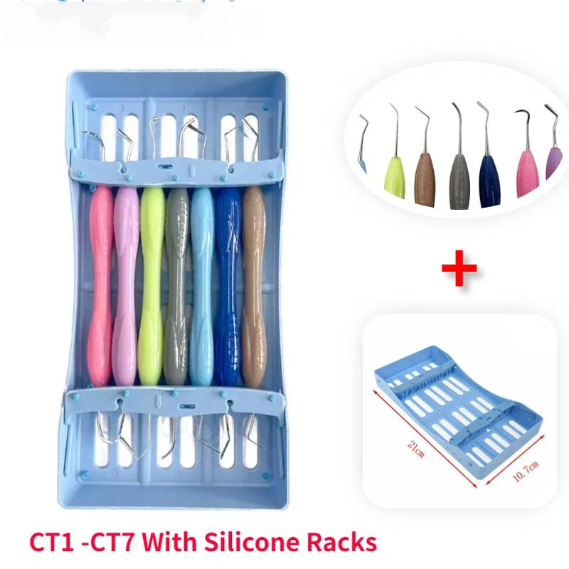 

5Pcs/7Pcs Dental Composite Resin Filling Spatulas Aesthetic Restoration Set Autoclavable Disinfection Box Dental Instrument