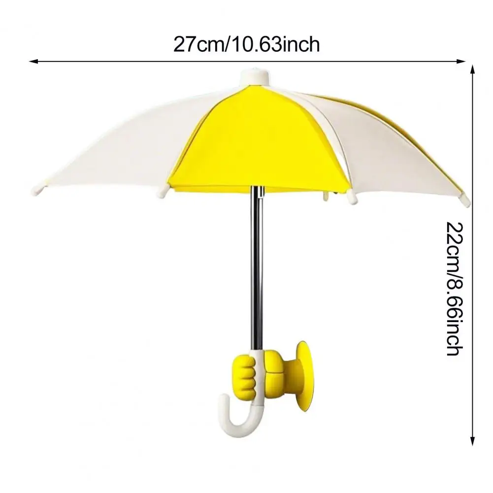 Universal Portable Mini Phone Umbrella Stand Outdoor Riding Waterproof Sunshade Phones Umbrella Bracket With Fist Suction Cup