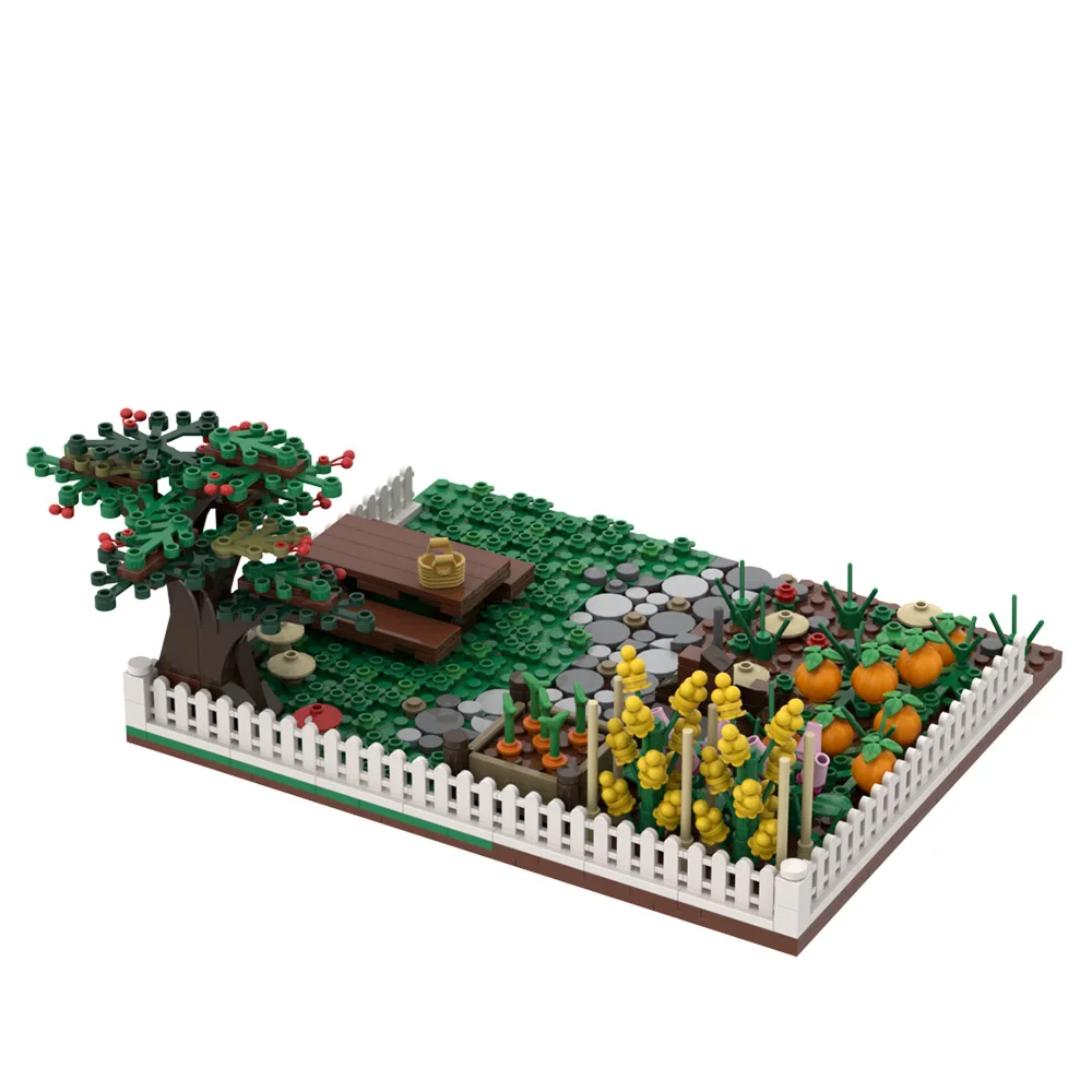 Décennie s de construction de jardin MOC-117694 plante bonsaï arbre bouquet de fleurs bricolage jouets créatifs dos cadeau pour enfants