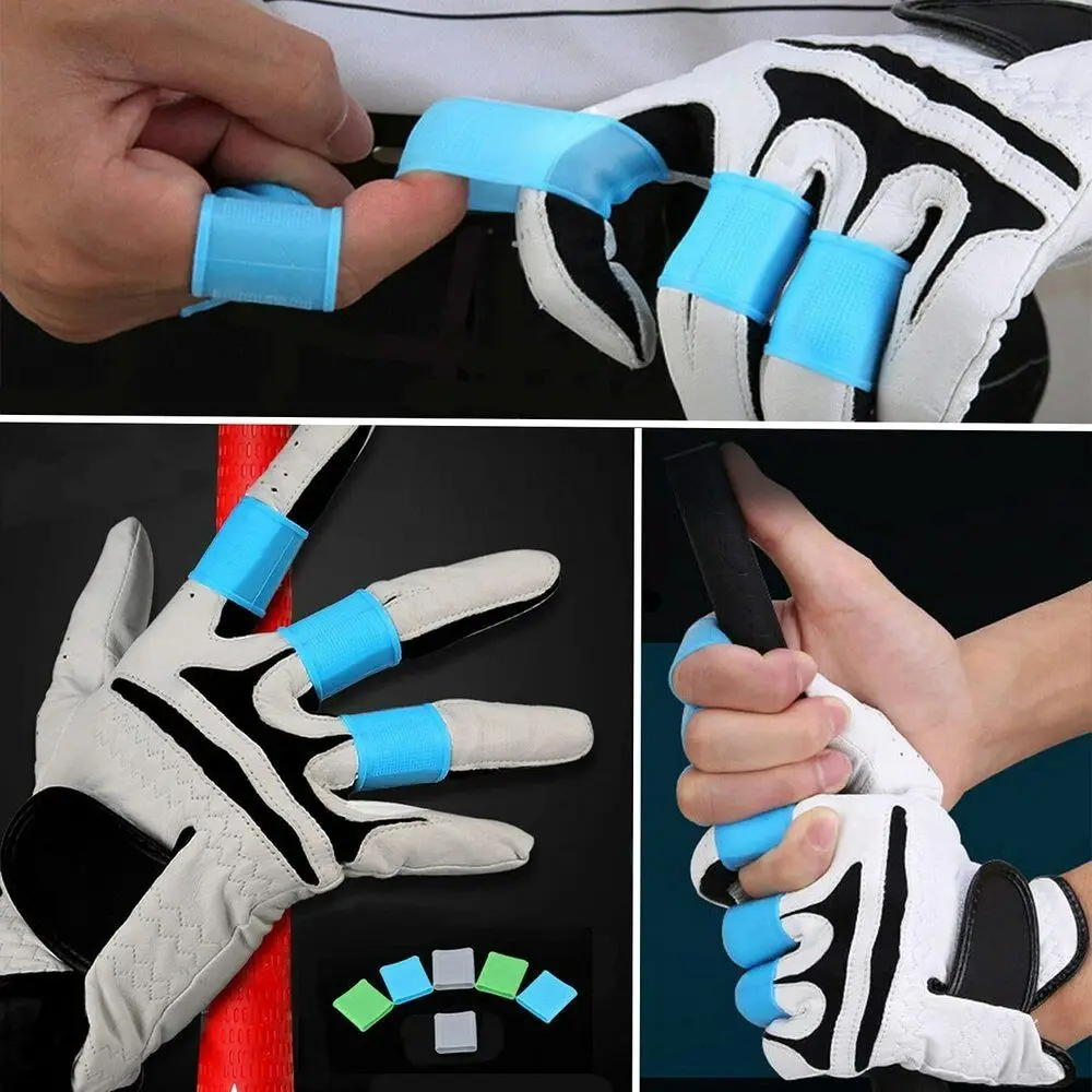 8PCS Fishing Bowling Baseball Basketball Hand Protector Support Sports Finger Band Golf Finger Sleeves Silicone