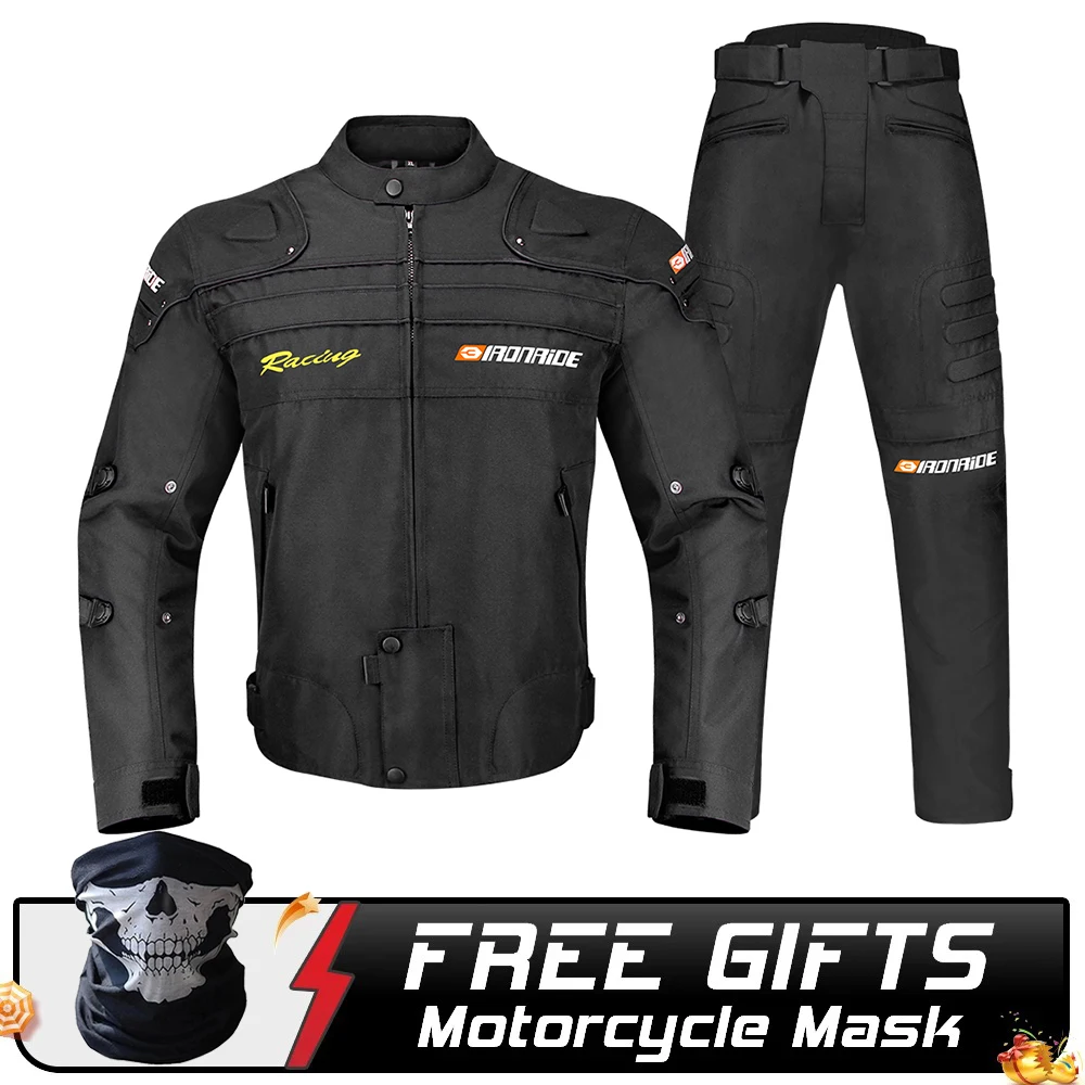 

Waterproof And Windproof Motorcycle Jacket Men Anti Fall And Anti-collision Motorcycle Riding Jacket Outdoor Riding Pants M-3XL