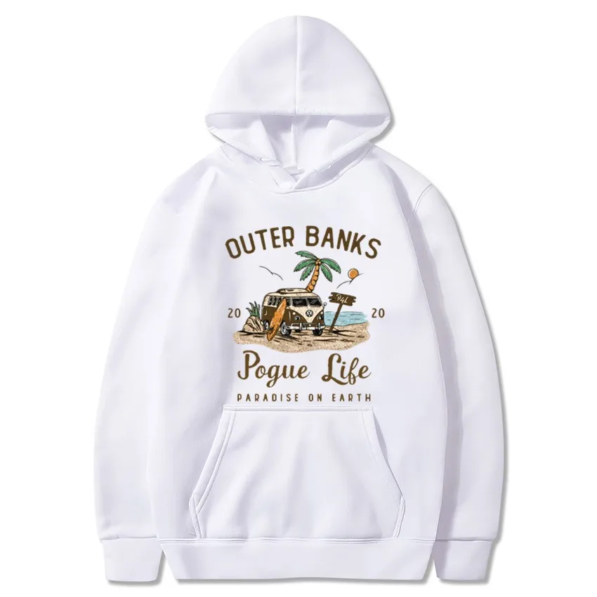 سترة بغطاء للرأس برسومات Amazon Outer Banks Pogue Life عبر الحدود الأوروبية غير الرسمية للخريف/الشتاء #6