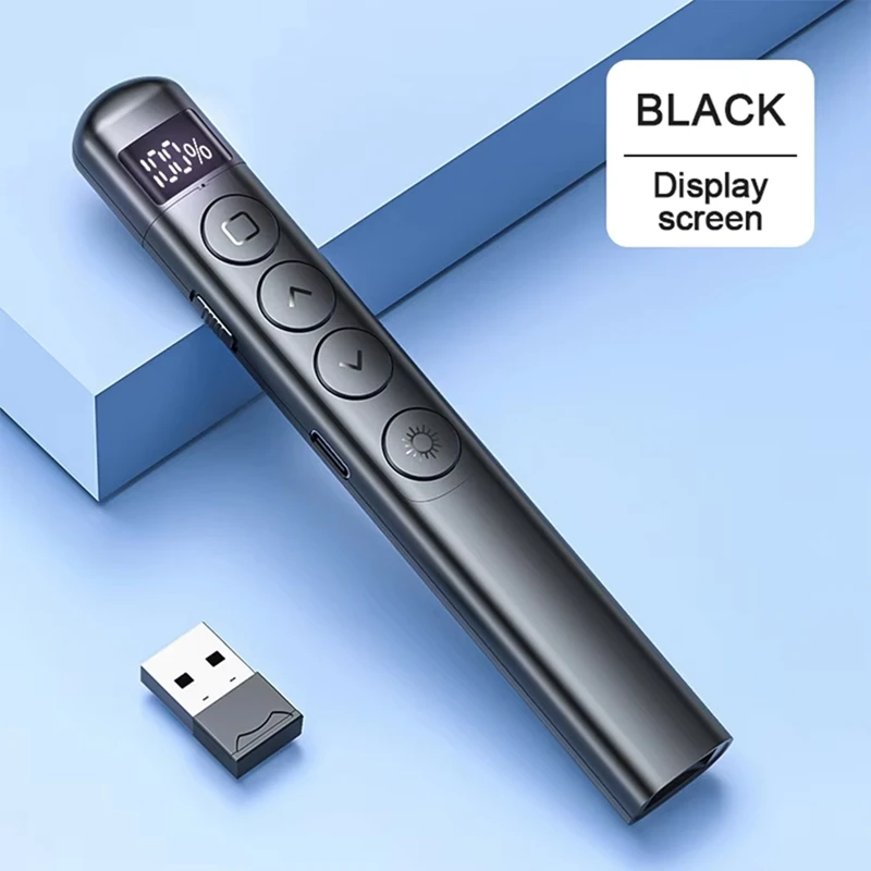 ABHU اللاسلكية تحول الصفحة القلم الحساسة PPT قلم الشريحة USB مؤشر الأشعة تحت الحمراء للتحكم عن بعد لجهاز العرض #4